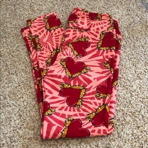 LuLaRoe OS Valentine leggings